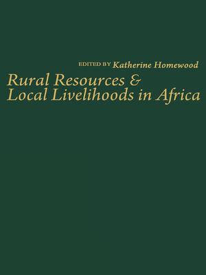 cover image of Rural Resources and Local Livelihoods in Africa